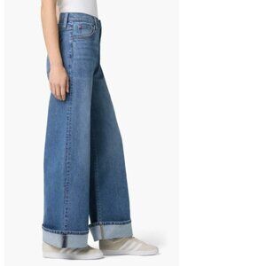 Hudson Jeans Jolene Wide Leg Cuff Jeans — Dickinson, Size 25, NWT